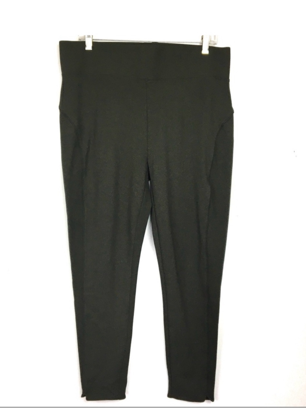 Seven7 High-Rise Ponte Leggings - Dark Green XL